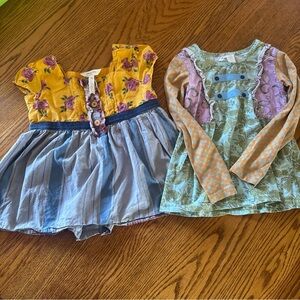 Matilda Jane Girls' Two-Piece Mixed Color Set - Yellow, Light Blue, Mint & Peach